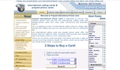 Prepaid international phone card