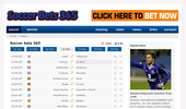 Soccer prediction from Soccer bets 365