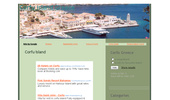 Corfu island in Greece (or Kerkyra)