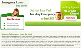Emergency Loans Bad Credit- Payday Cash Loans- Loans For Unemployment