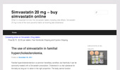 Simvastatin online