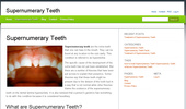 Supernumerary Teeth, Mesiodens, Hyperdontia